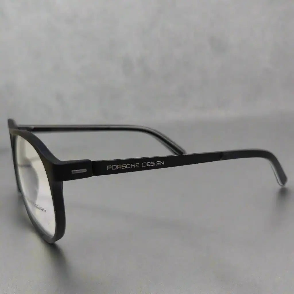 Black Acetate Metal Aviator Porsche Design Eyewear