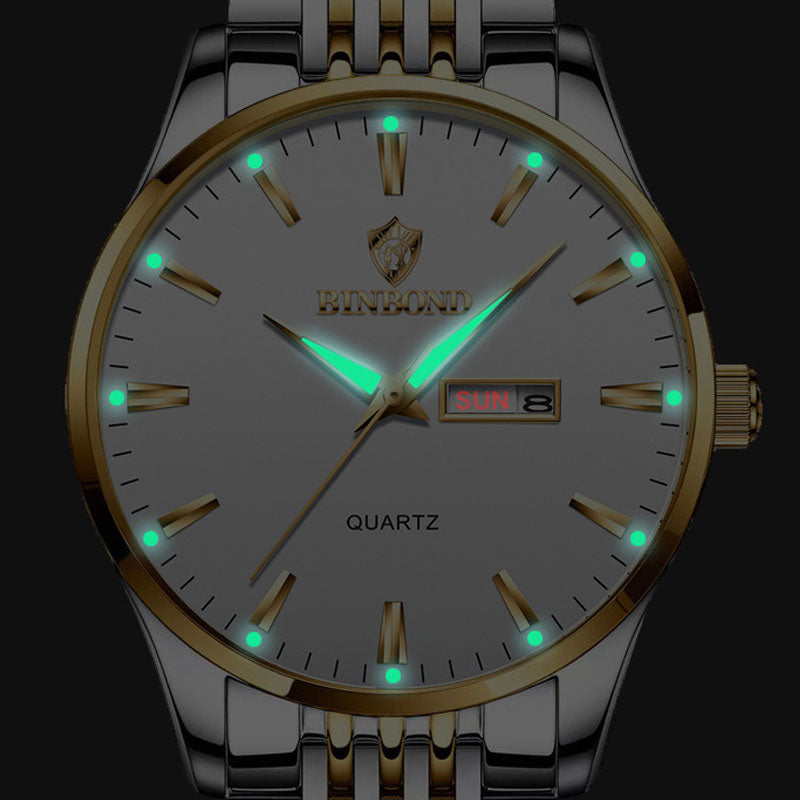 Luxury Waterproof Luminous Wristwatch Men's Sports Quartz Watches | With Date Week