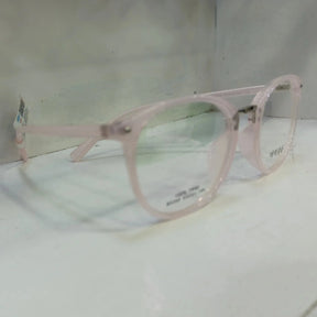 TR90 Lightweight Round Women Eyeglass Frame – Translucent Pink, Model CM B5350