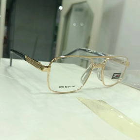 Aviator-Style Metal Eyeglass Frames with Double Bridge Design - ChushMato