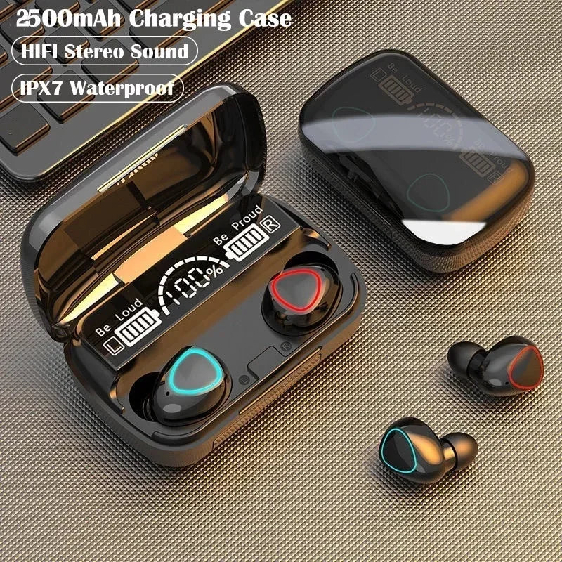 Earbuds M10 TWS V5.3 touch version with LED display