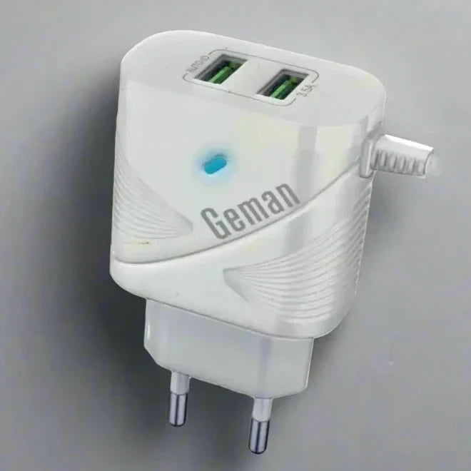 Geman G179 3.5A Micro Dual USB Fast Charger with Charging Light