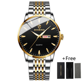 Luxury Waterproof Luminous Wristwatch Men's Sports Quartz Watches | With Date Week