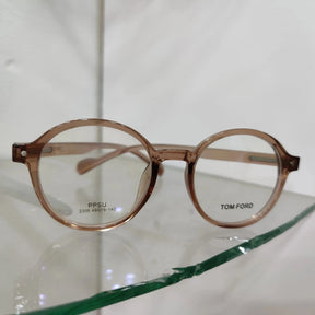 Affordable ChushMato Tom Ford Glasses Copy in Pakistan - Stylish Transparent Brown Frames for Men