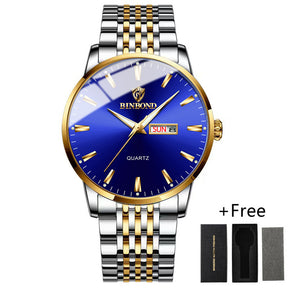 Luxury Waterproof Luminous Wristwatch Men's Sports Quartz Watches | With Date Week